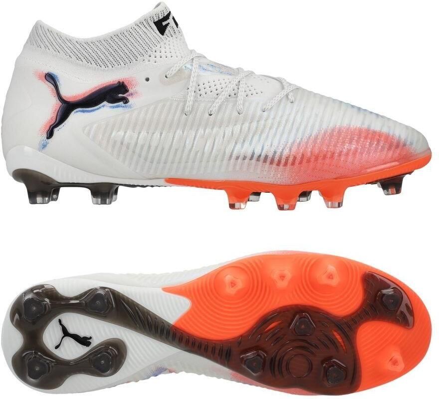 PUMA Future 8 Ultimate AG Untamed Wit Zwart Gloeiend rood