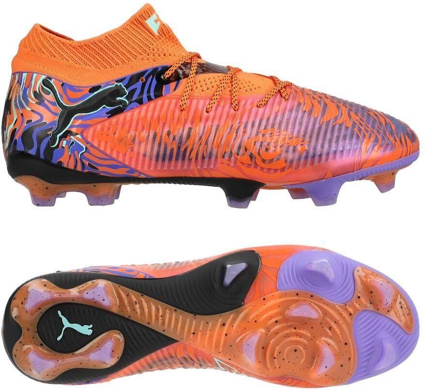 PUMA Future 8 Ultimate FG Creativity Oranje klaproos Donkere amethist Turquoise Zwart LIMITED EDITION