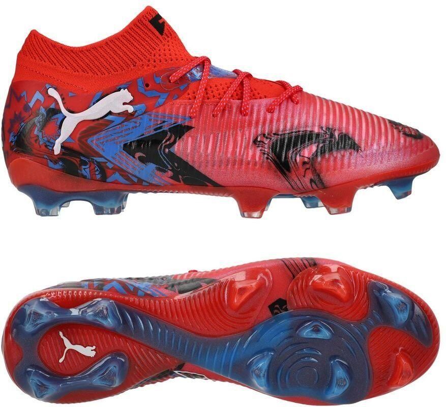 PUMA Future 8 Ultimate Playmakers Gras Voetbalschoenen (FG) Rood Blauw Zwart