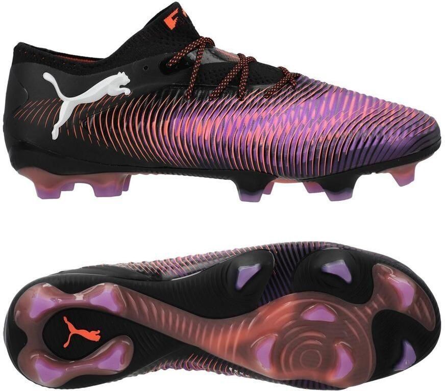 PUMA Future 8 Ultimate Low Gras Voetbalschoenen (FG) Zwart Paars Rood - Foto 3