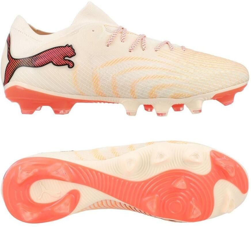 PUMA Future 9 Fusion FG AG The Arrival A gaan met suiker Wit Ultra Red Zwart