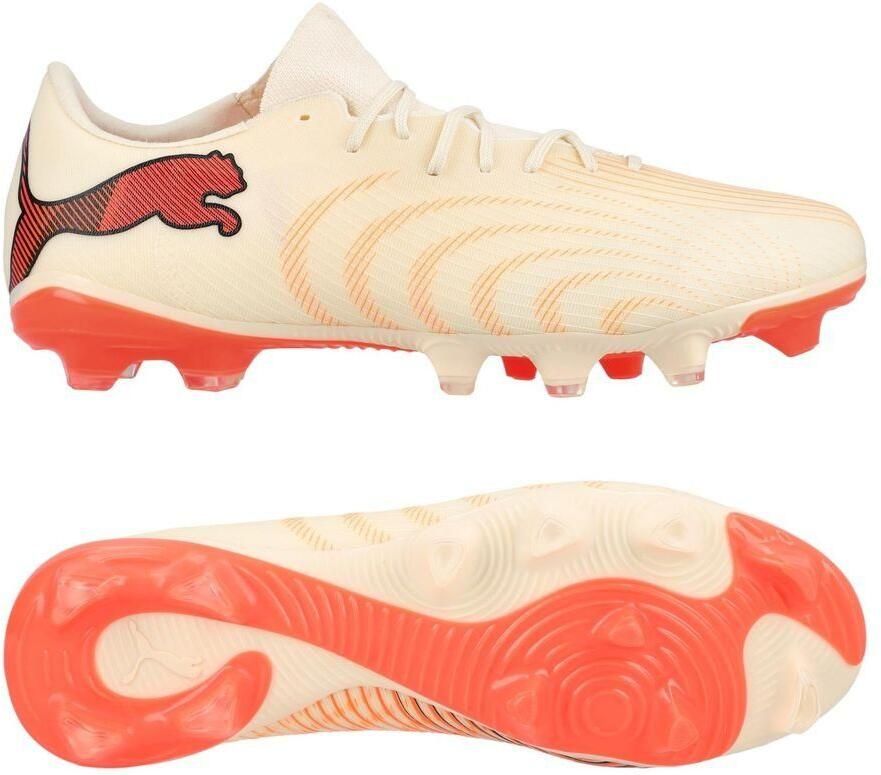 PUMA Future 9 Match Fusion FG AG The Arrival A gaan met suiker Wit Ultra Red Zwart