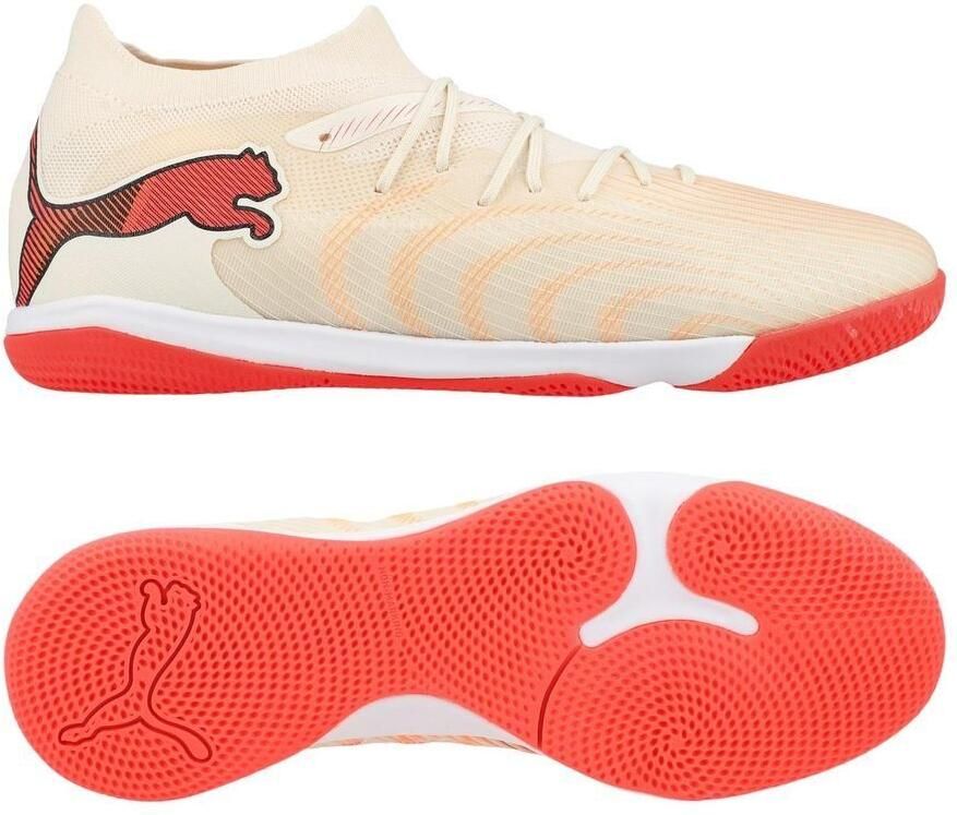 PUMA Future 9 Match IT The Arrival A gaan met suiker Wit Ultra Red Zwart
