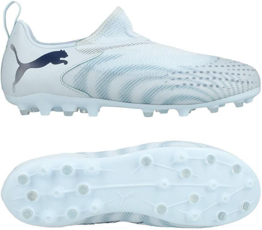 PUMA Future 9 Match Laceless MG Dreamrush Ijsblauw Blue Jewel Kids