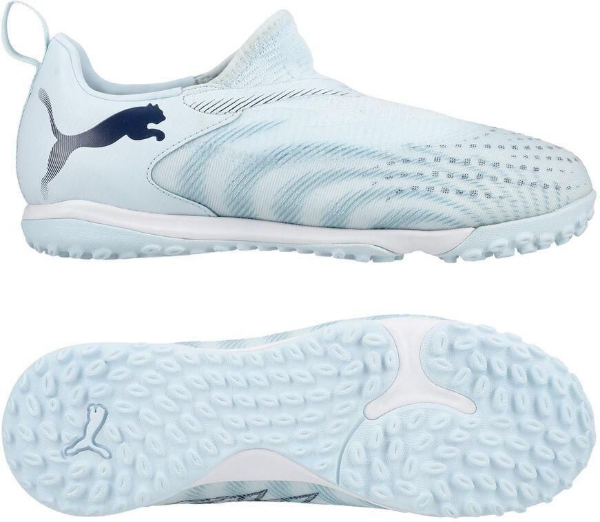 PUMA Future 9 Match Laceless Mid + TT Dreamrush Ijsblauw Blue Jewel Kids