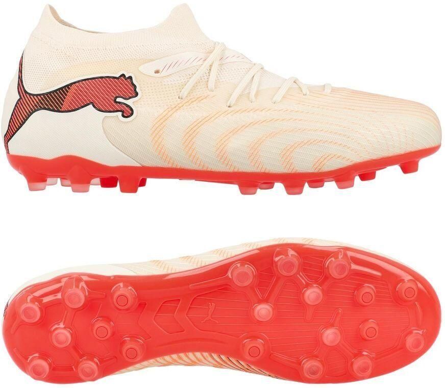 PUMA Future 9 Match MG The Arrival A gaan met suiker Wit Ultra Red Zwart - Foto 3