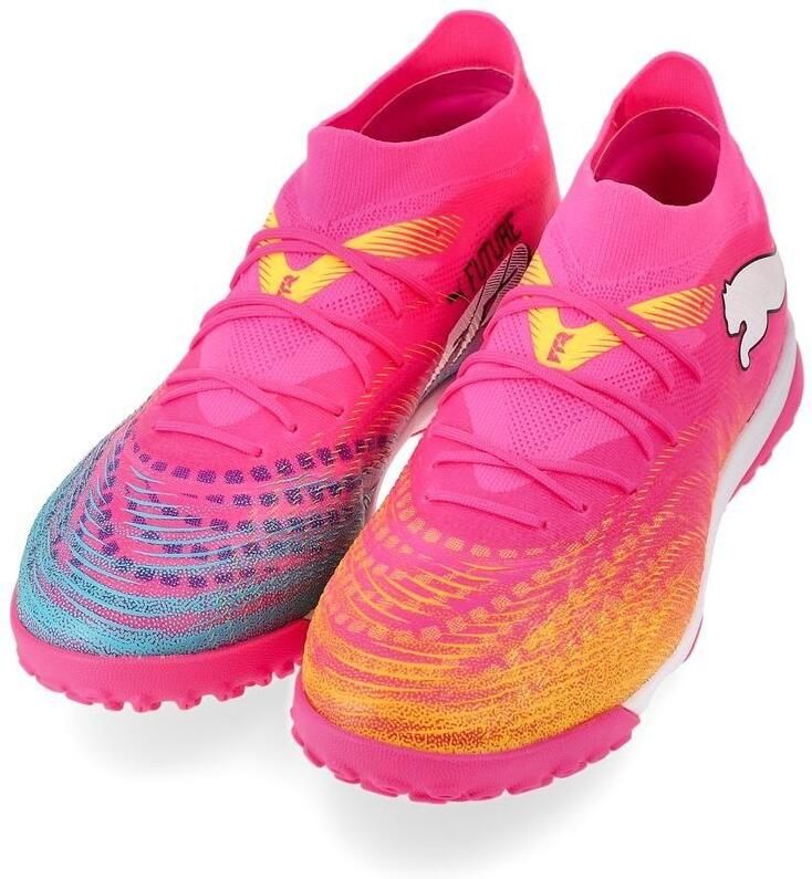 PUMA Future 9 Match TT Showtime Poison Pink Sun Stream Blauw Wit