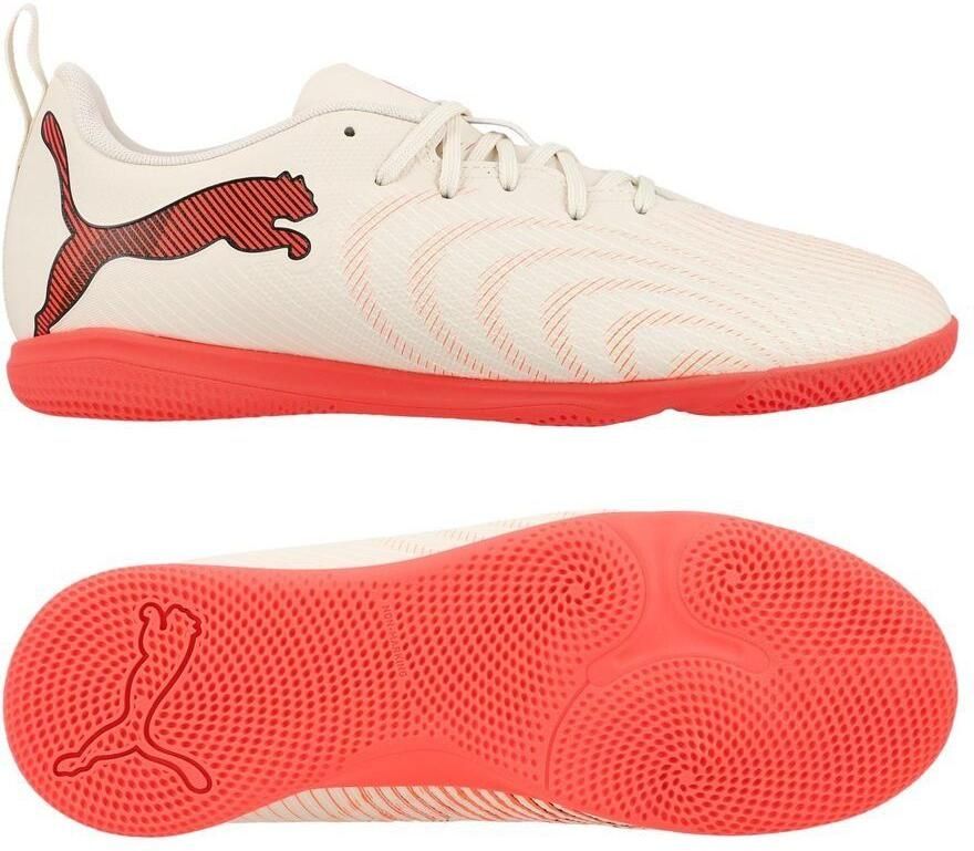 Puma Future 9 Play junior imitatieleren voetbalschoenen beige rood Imitatieleer - Foto 3