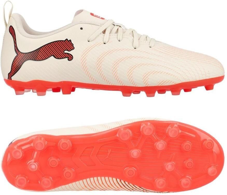 PUMA Future 9 Play MG The Arrival A gaan met suiker Wit Ultra Red Zwart Kids - Foto 3