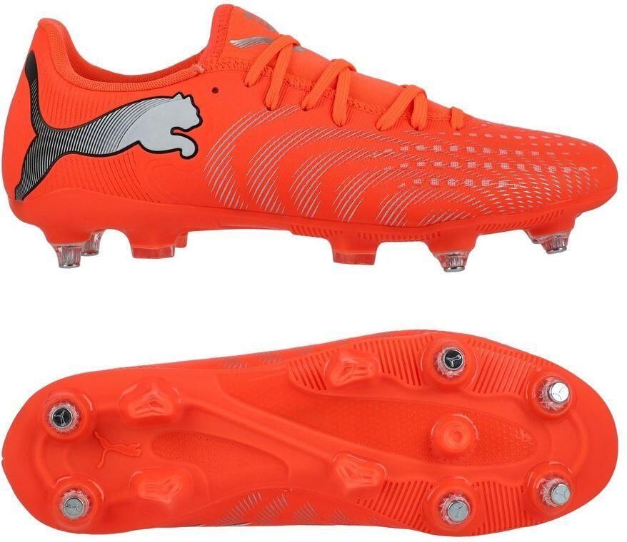 PUMA Future 9 Play SG Unleashed Gloeiend rood Wit Zwart Zilver