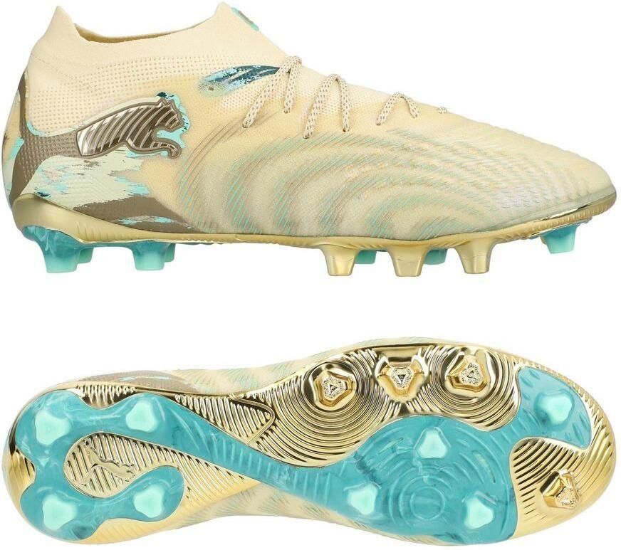 PUMA Future 9 Ultimate AG Chinese New Year Romige vanille Goud Muntgelei Smaragdgroen ijs LIMITED EDITION