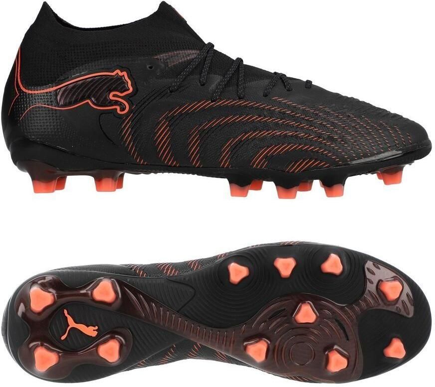 PUMA Future 9 Ultimate AG Eclipse Zwart Gloeiend rood Strong Gray