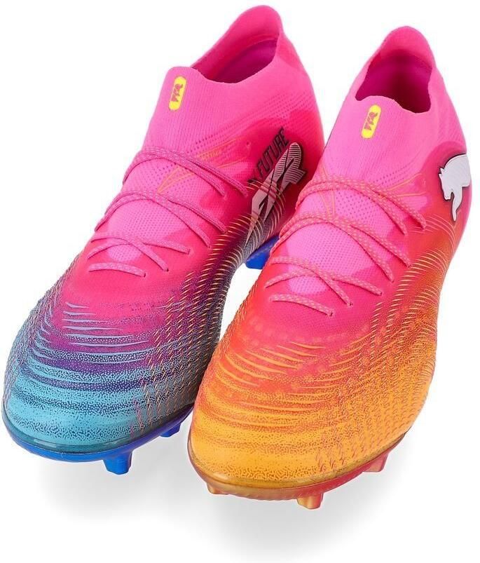 PUMA Future 9 Ultimate AG Showtime Poison Pink Sun Stream Blauw Wit