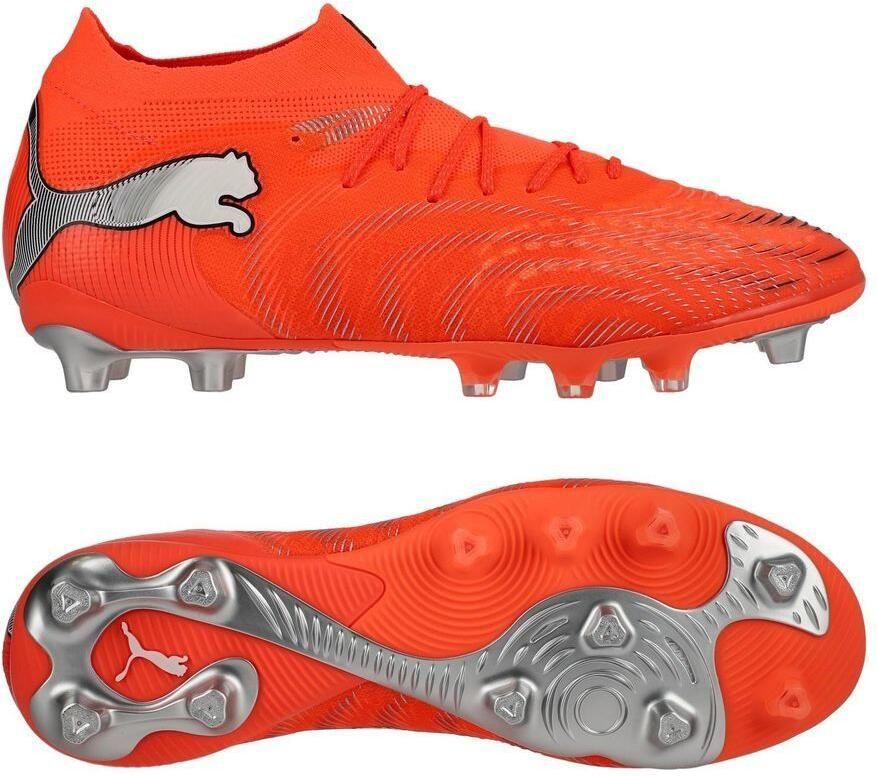 PUMA Future 9 Ultimate AG Unleashed Gloeiend rood Wit Zwart Zilver Dames