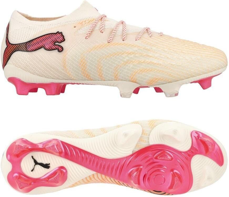 PUMA Future 9 Ultimate Low Cut FG The Arrival A gaan met suiker Wit Ultra Red Zwart