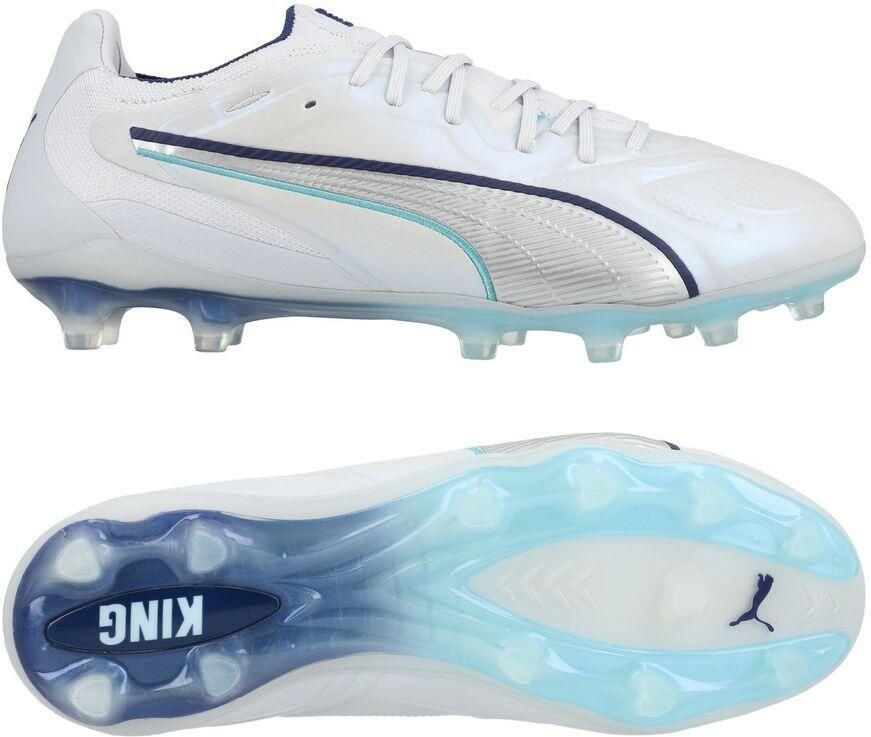 PUMA King 20 Ultimate FG AG Dreamrush Silver Mist Blue Jewel Vibrant Blue Dames
