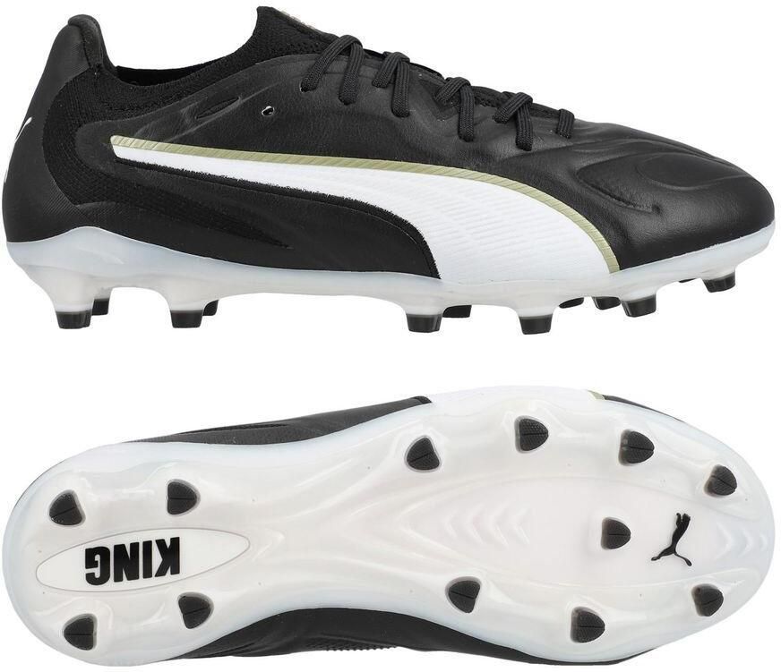 PUMA King 20 Ultimate FG AG Eclipse Zwart Wit Goud