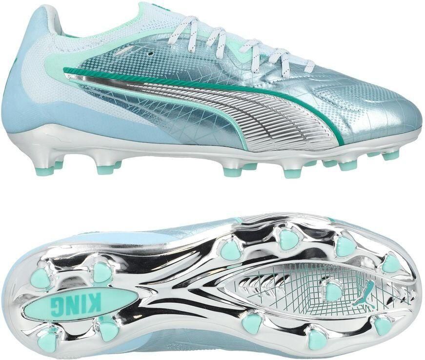 PUMA King 20 Ultimate FG AG New York City Edition Ijsblauw Muntgelei Sparkling Green