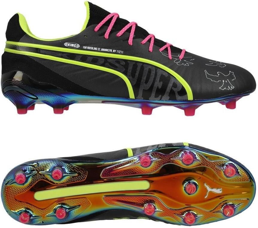 PUMA King Ultimate FG AG Club World Cup X Kidsuper Grijs Electric Lime Wit Plat lichtgrijs LIMITED EDITION - Foto 2