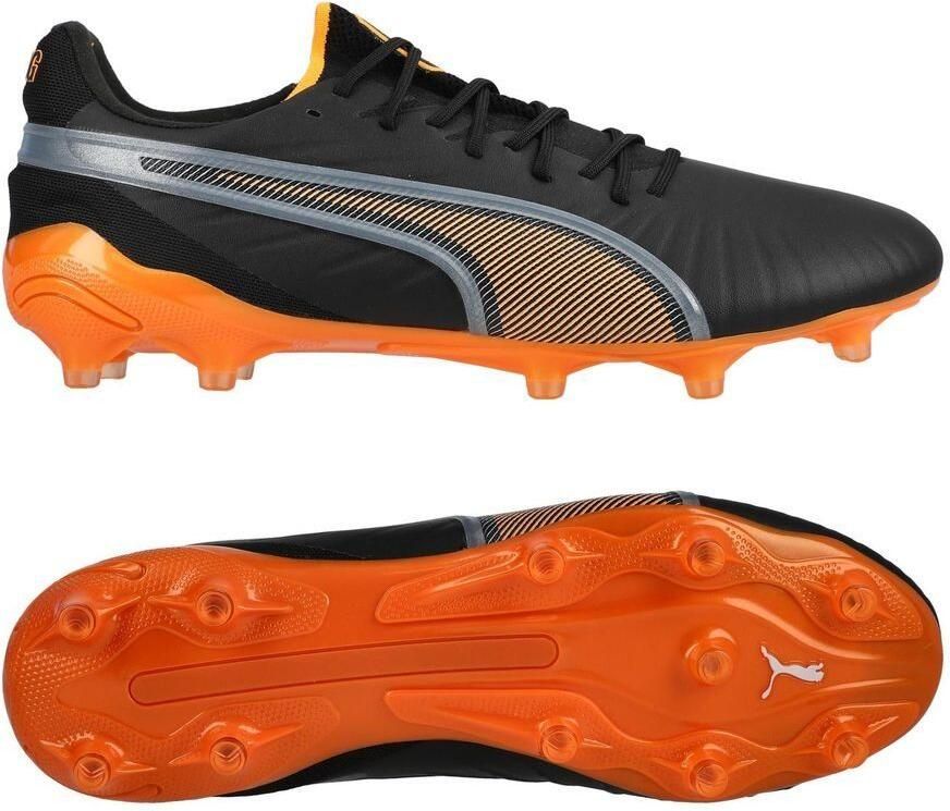 PUMA King Ultimate FG AG Hot Pursuit Zwart Hittebrand Zilver Dames