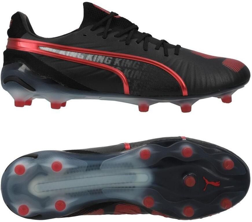 PUMA King Ultimate FG AG Zwart Rosso Corsa LIMITED EDITION