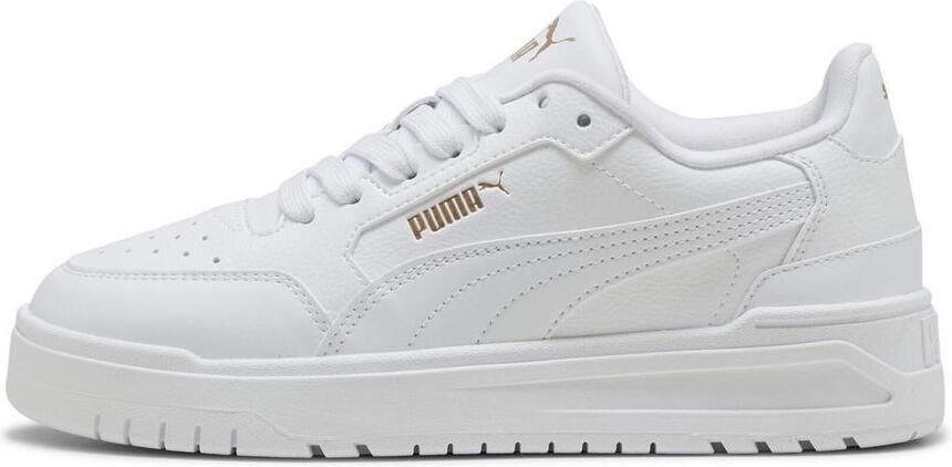 PUMA Shuffle Downtown Lo Jr Unisex Sneakers White- Gold - Foto 3