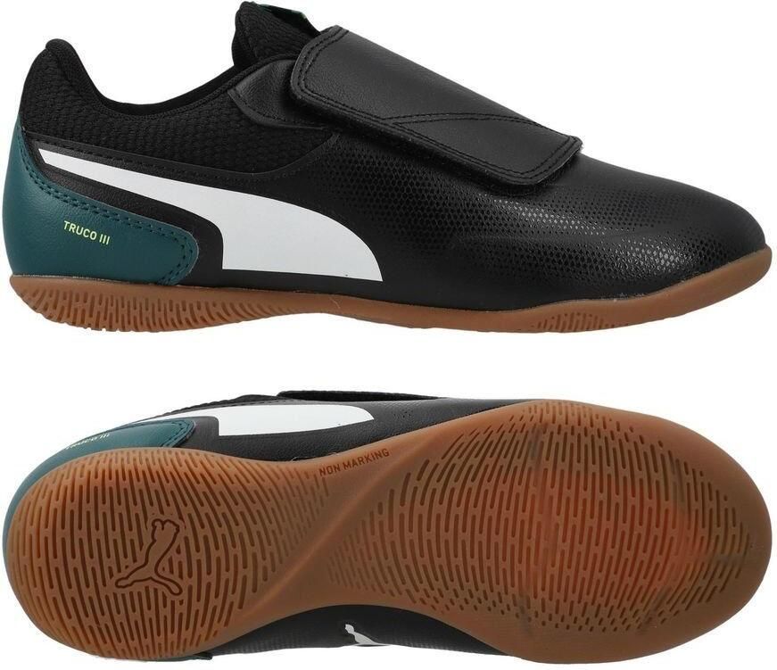 PUMA Truco III Klittenband IT Zwart Groen Wit Groen Kids - Foto 2