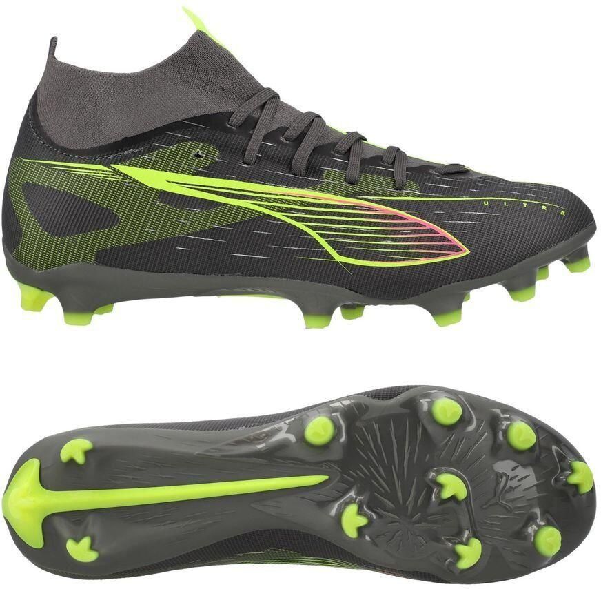 PUMA Ultra 5 Match + FG AG Audacity Mat verouderd zilver Geel Zilver