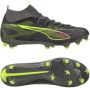 PUMA Ultra 5 Match+ High Gras Kunstgras Voetbalschoenen (MG) Donkergrijs Geel Roze - Thumbnail 2