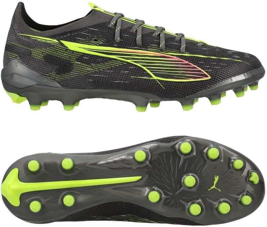 PUMA Ultra 5 Ultimate AG Audacity Mat verouderd zilver Geel Door de zon getroffen Dames
