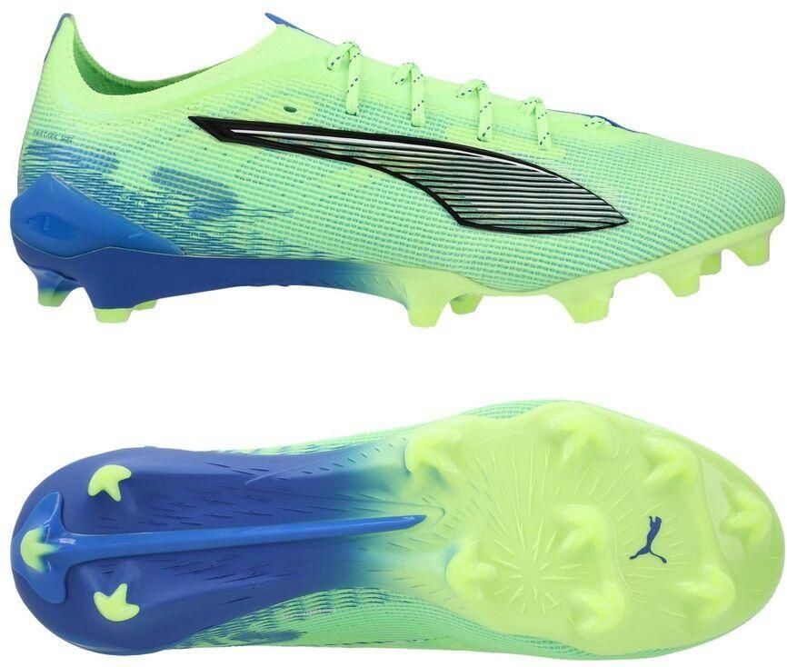PUMA Ultra 5 Ultimate FG Lights Out Fizzy Apple Wit Blauw