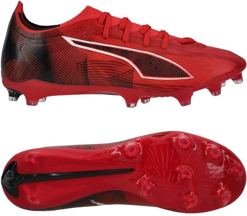 PUMA Ultra 6 Match FG AG Christian Pulisic Snel rood Zwart Vuurorchidee