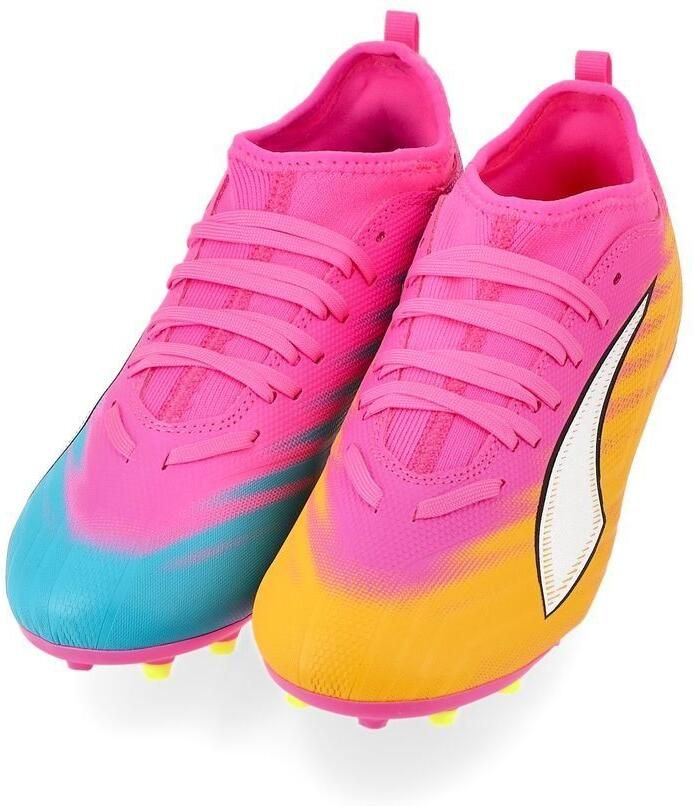PUMA Ultra 6 Match MG Showtime Poison Pink Wit Sun Stream Kids