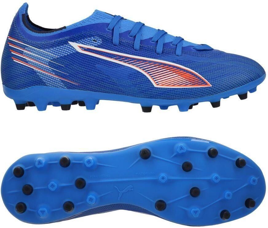 PUMA Ultra 6 Match MG Untamed Blauw Wit Gloeiend rood