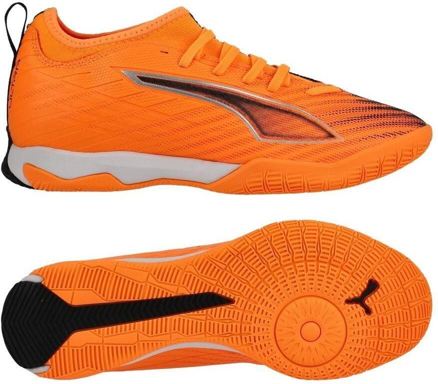 PUMA Ultra 6 Match + Mid IT Hot Pursuit Hittebrand Zwart Gloeiend rood Kids