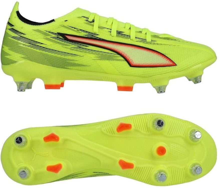 PUMA Ultra 6 Match SG Unleashed Geel Zwart Gloeiend rood Neon