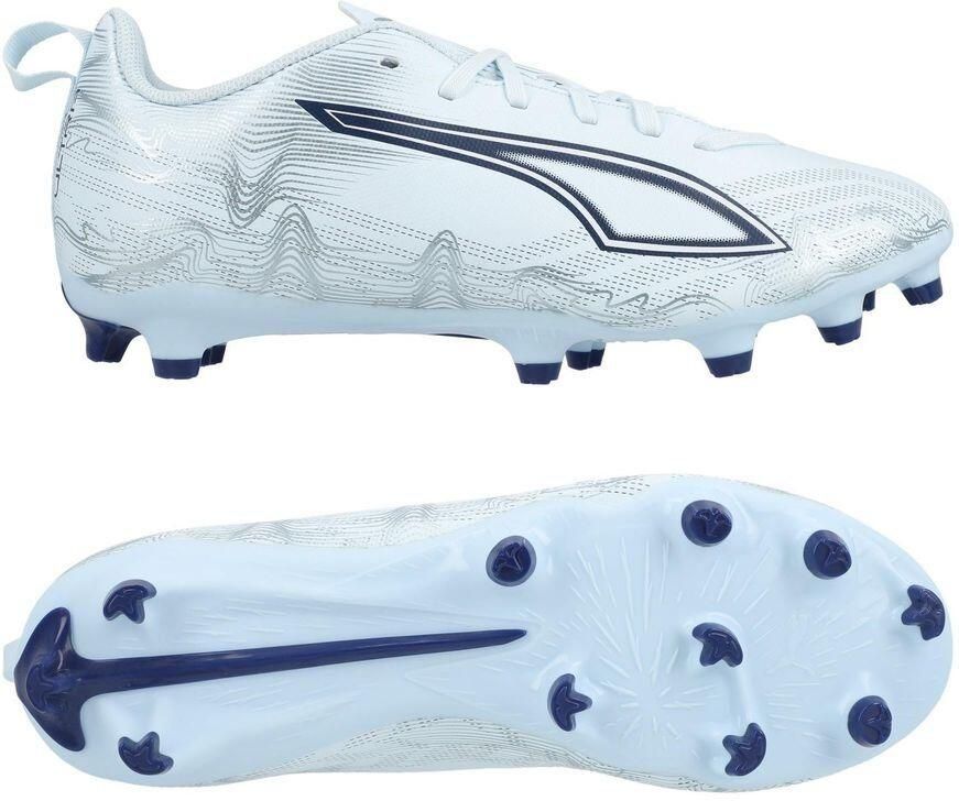 PUMA Ultra 6 Play Gras Kunstgras Voetbalschoenen (MG) Kids Lichtblauw Blauw Wit