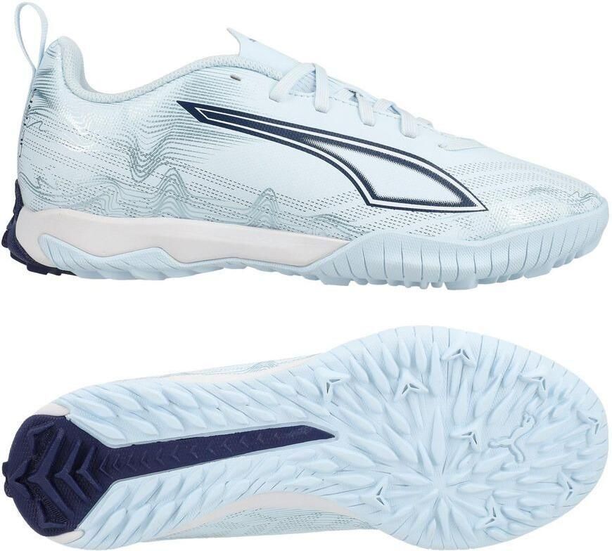 PUMA Ultra 6 Play Mid + TT Dreamrush Ijsblauw Wit Blue Jewel Kids