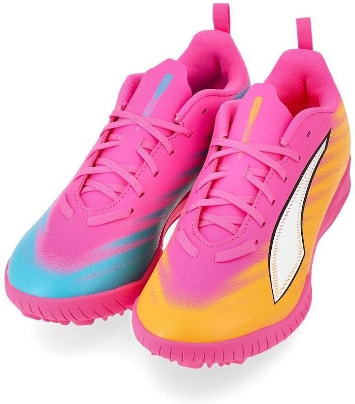 PUMA Ultra 6 Play TT Showtime Poison Pink Wit Sun Stream Blauw Zwart Kids