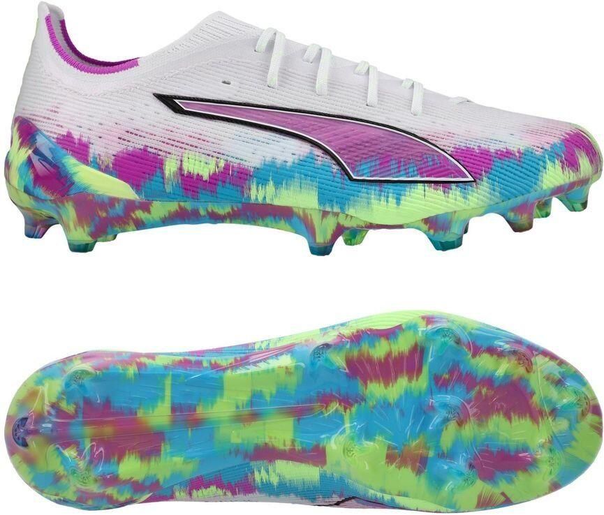 PUMA Ultra 6 Ultimate FG Brilliance Wit Fizzy Apple Blauw Pure Magenta LIMITED EDITION