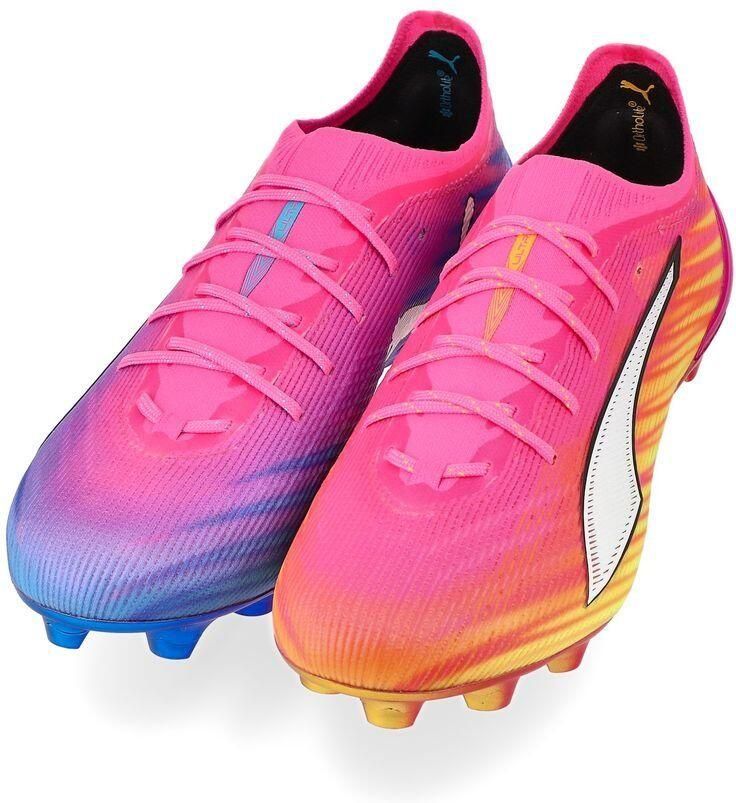 PUMA Ultra 6 Ultimate FG Showtime Poison Pink Wit Sun Stream Blauw Zwart Dames