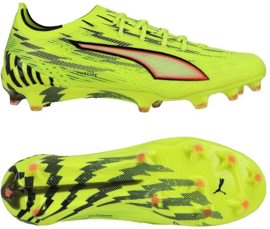 PUMA Ultra 6 Ultimate FG Unleashed Geel Zwart Gloeiend rood Neon - Foto 3