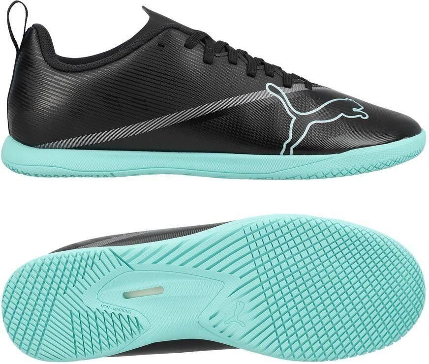 PUMA Teenager ULTRA 7 PLAY IT Unisex Zaalvoetbalschoenen Black Intense Mint - Foto 2