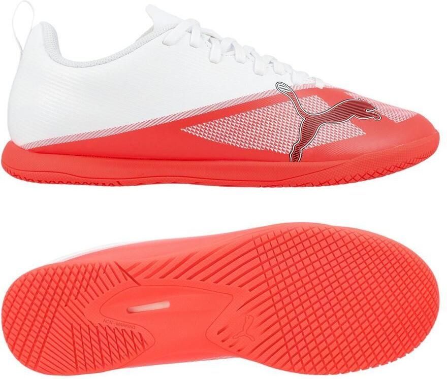 Puma Ultra 7 Play junior imitatieleren voetbalschoenen rood wit Imitatieleer - Foto 3