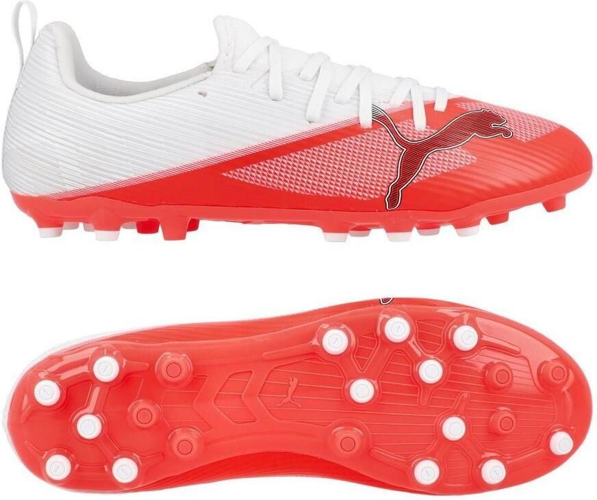 PUMA Ultra Nitro 7 Match MG The Arrival Ultra Red Zwart Wit Kids