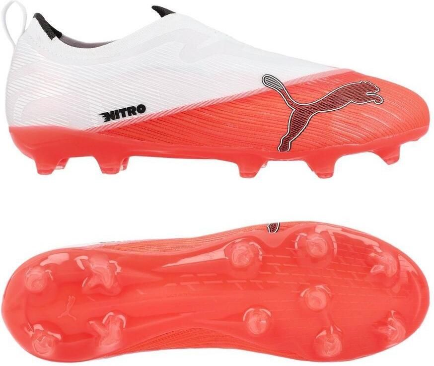 PUMA Ultra Nitro 7 Ultimate Laceless FG AG The Arrival Ultra Red Zwart Wit Kids