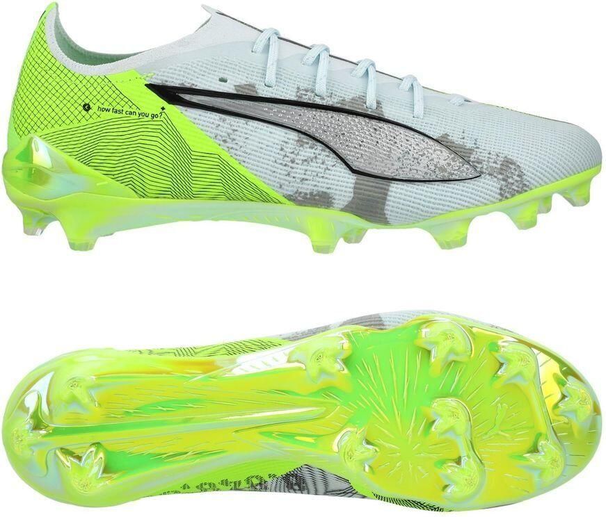 PUMA X Unisport Ultra 5 Ultimate FG Conquer your Mountain Wit Groen Zilver LIMITED EDITION