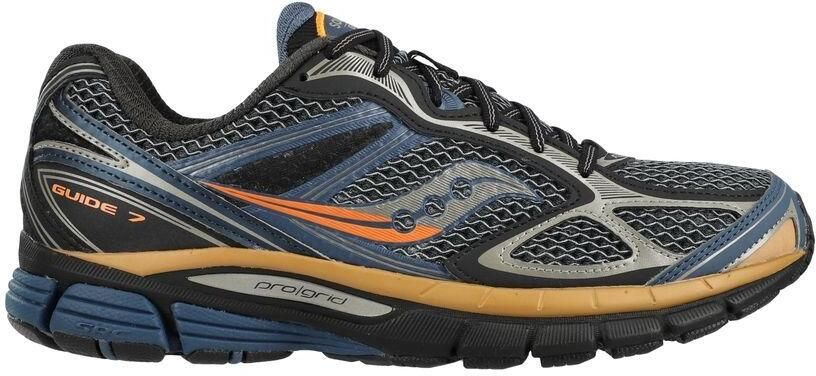 Saucony Sneakers Progrid Guide 7 Disrupt Zwart Blauw Oranje
