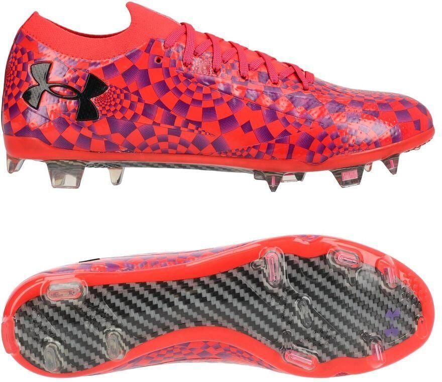 Under Armour Shadow Elite 3.0 FG Racer Red Purple Pop Zwart