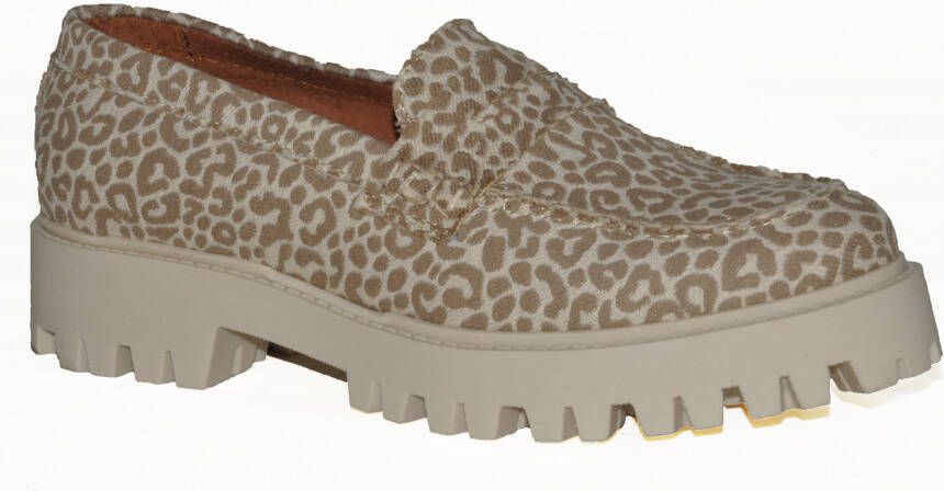 Dwrs Label Artikelnummer Milas Leopard loafer met leopard print